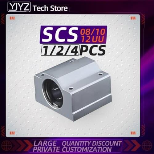 Free shipping factory direct sales of linear box-type slider bearings SCS8 10 12 13 16 20 25 30 35 40 50 1pc 2pcs 4pcs