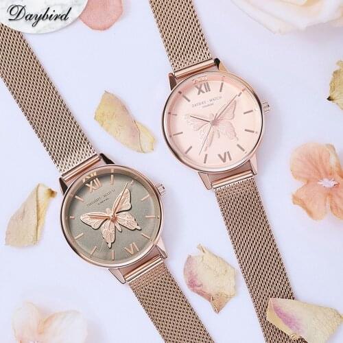 2021 Beauty Luxury Cute Goddess Luxury Elegant Watch Butterfly Watch Business Quartz Watch Womens Watches Girl clocks fashion