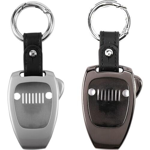 Key Chain Ring Shell Cover Case Frame for Jeep Wrangler JK 2008-2017 for Jeep Comp 2008-2015 Patriot 2011-2015