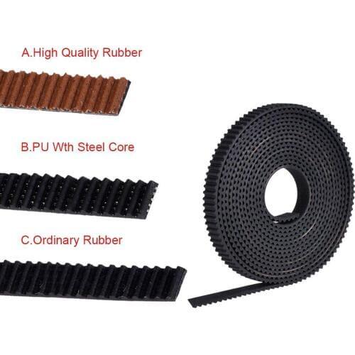 2/5meter GT2-6mm Open Timing Belt Width 6mm 10mm GT2 belt PU With Steel Core Belt 2GT Timing Belt For Reprap 3D Printer Parts
