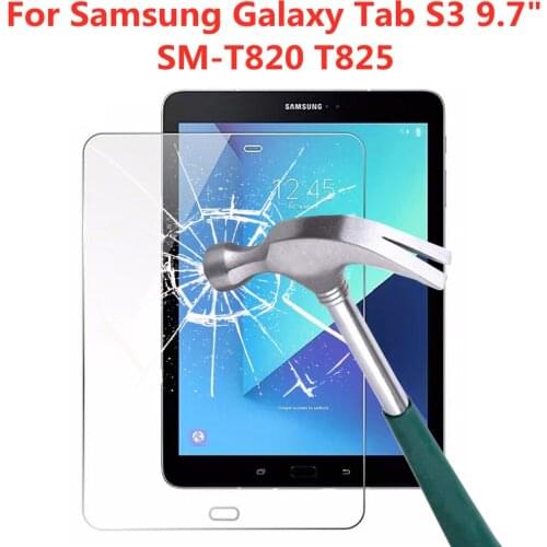 HD Tempered Glass For Samsung Galaxy Tab S3 9.7 Inch Screen Protector SM-T820 T825 Anti Fingerprint Clear Tablet Protective Film