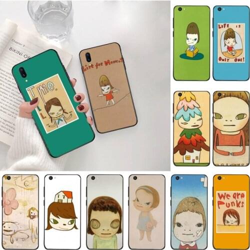 Art cartoon Yoshitomo Nara DIY phone Case cover Shell For Vivo Y91c Y17 Y51 Y67 Y55 Y93 Y81S Y19 V17 vivos5