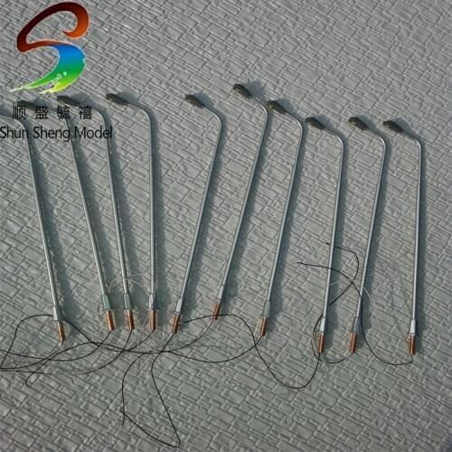 LS308 20pcs Model Railway Train Lamp Post Street Lights HO OO Scale LED 3V NEW