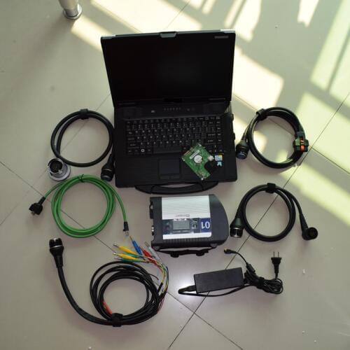Mb star c4 with laptop cf-52 for panasonic 4G toughbook install with mb sd c4 hdd 12/2020v ready to work for mb c4