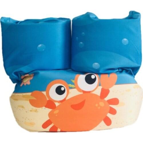 Cute Kids Arm Ring Swimming Vest Foam Swim Circle Safety Vest Arm sleeves Swimming Life Jacket Float Kid Children 2-7 Y Dropship