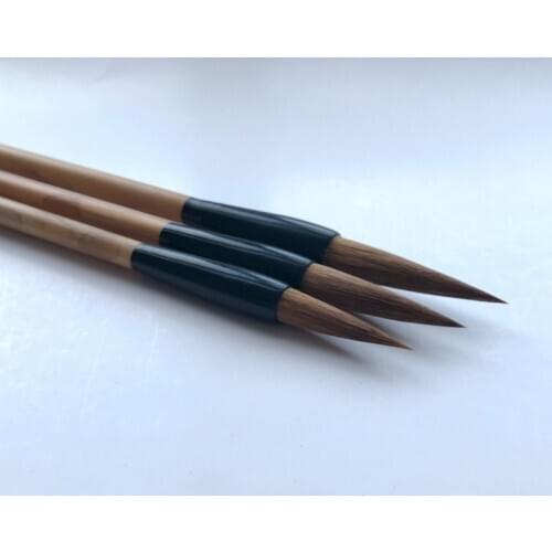 Weasel Hair Brush Pen Set 3pcs/set Chinese Calligraphy Pen Set Adult Landscape Painting Calligraphy Brushes Set Tinta China