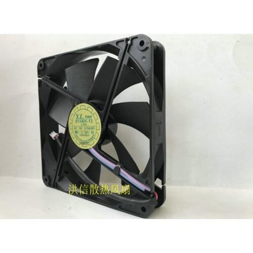 Original yaln fan 14025 d14bh-12 12V 0.70a 14cm cooling fan