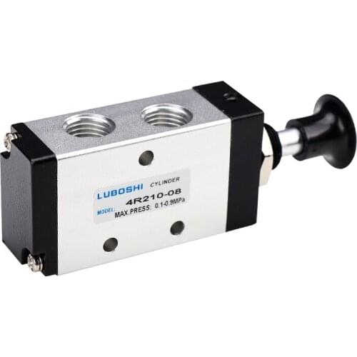 1 PC 3R210-08/4R210-08/MV322PB/3L110-06Pneumatic hand valve 5 Port 2 Pos Hand Lever Operated Control