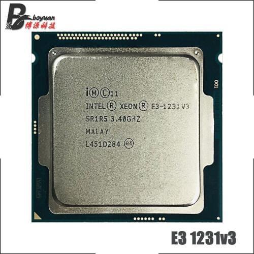 Intel Xeon E3-1231 v3 E3 1231 V3 E3 1231V3 3.4 GHz Quad-Core CPU Processor 8M 80W LGA 1150