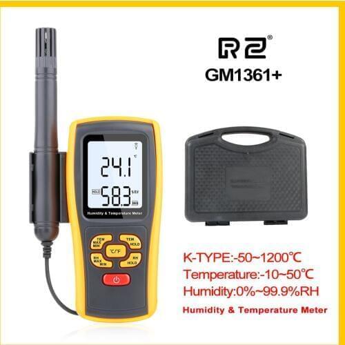 RZ GM1361+ Humidity Temperature meter with Large LCD dual display Digital LCD display thermo-hygrometer
