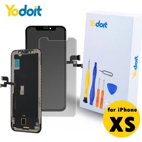 Yodoit for iPhone XS Screen Replacement OLED Display Touch For iPhone XS LCD Touch Digitizer Full Assembly+Tools