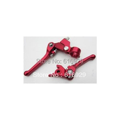 CNC ALU MX Dirt Bike/Pit Bike Folding Clutch And Brake Lever FOLDABLE CLUTCH LEVER RACING LEVER MOTORCYCLE LEVER
