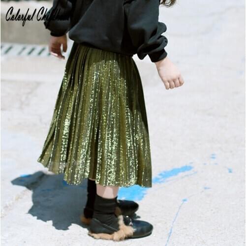 Royal style baby girls skirt princess velvet pleated skirt cozy children clothes Christmas