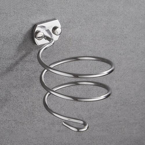 Hair Dryer Rack Bbathroom Accessories Products Wall-mounted Bathroom Rack Silver Hair Dryer Rack 304 stainless steel