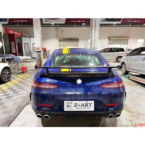 Z-ART for AMG GT50 carbon fiber rear wing for GT53 carbon fiber tail wing for AMG GT 4 door carbon fiber rear trunk wing