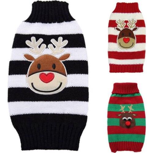 Winter Warm Dog Clothes for Small Medium Dogs Knitted Cat Sweater Pet Clothing for Chihuahua Bulldogs Puppy Costume Coat