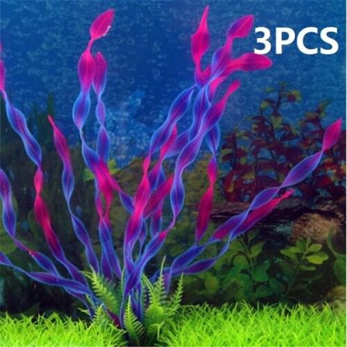 1/2/3PCS Fish Plastic Simulation of Water Plants Tank Large Underwater Aquatic Aquarium Plant Creature Water Grass