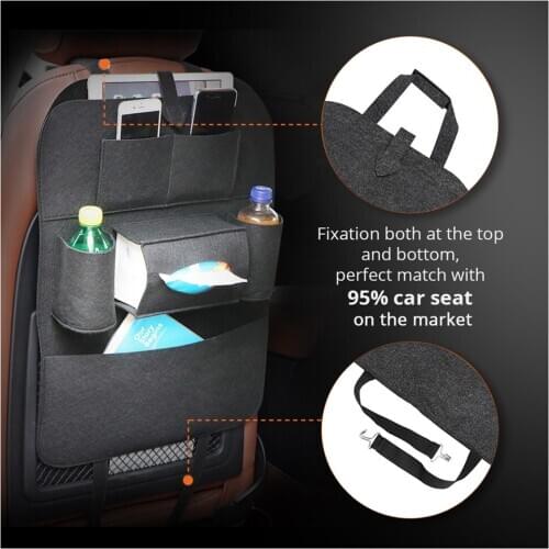 1PC Car Storage Bag Universal Box Back Seat Bag Organizer Backseat Holder Pockets Car-styling Protector Auto Accessories