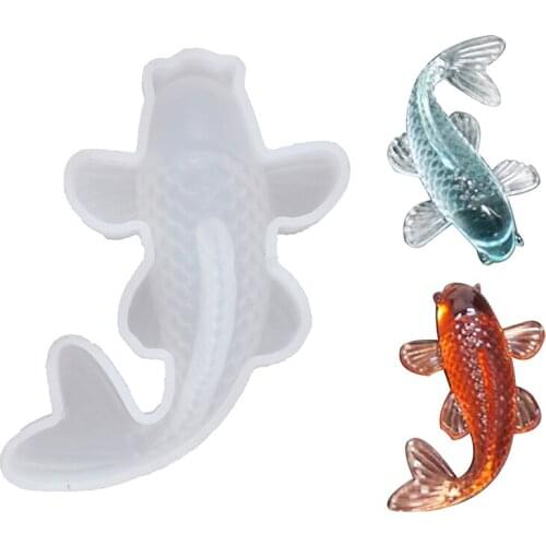 1PC Plastic Food Grade Carp Shaped Rice Cake Mold Fish Pudding Molds Large Medium Small Sizes Baking Tools