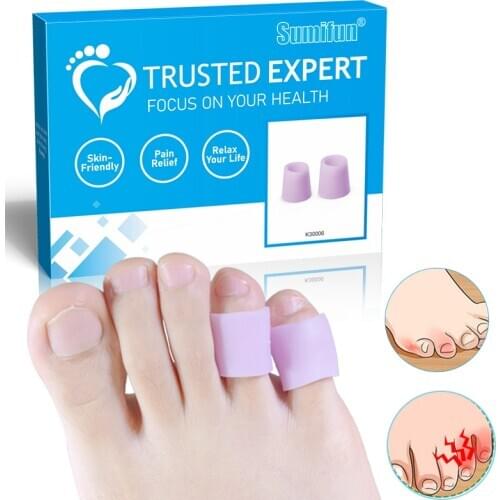 16Pcs/Set Purple Silicone Gel Fingers Toe Protector Callus Corn Corrector Hammer Thumb Separator Feet Suport Foot Care Tools