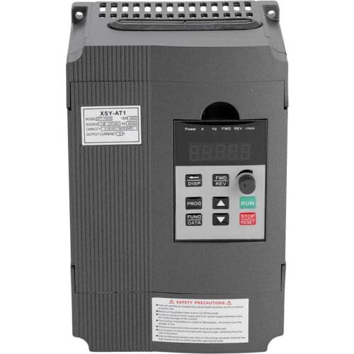 1.5kW VFD Inverter 220V AC Motor Adjustable Frequency Converter Single-phase PWM Control Variable Frequency Drive AT1-1500S