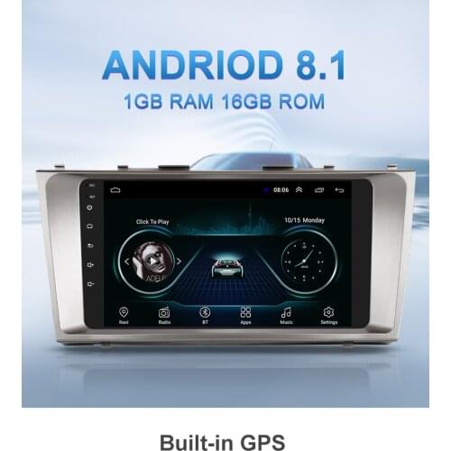9 Inches Android 8.1 Car Multimedia Player GPS Navigation Reversing Image Stereo Automatic Radio for 2006-2011 Toyota Camry