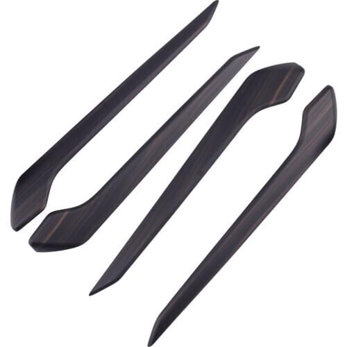 ABS Car Wood Grain Style Interior Door Bowl Upper Strip Trim Moulding Styling Fit For Toyota RAV4 2019 2020