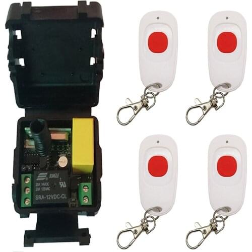 AC 220V 1CH Radio Controller RF Wireless Relay Remote Control Switch 433 MHZ Transmitter+ Receiver garage door opener