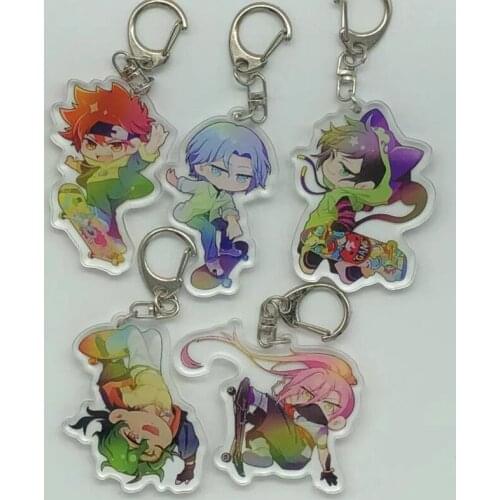 SK∞ EIGHT SK8 the Infinity Reki Kyan Miya Langa Key Chains Two-sided Keychain Cosplay Acrylic Pendant Keyring Prop
