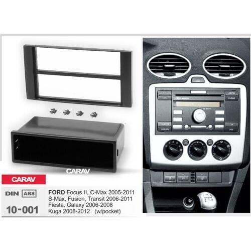 CARAV 10-001 car 2DIN fascia facia panel plate frame for FORD Focus II, C-Max ; S-Max, Fascia Dash CD Trim Installation Kit