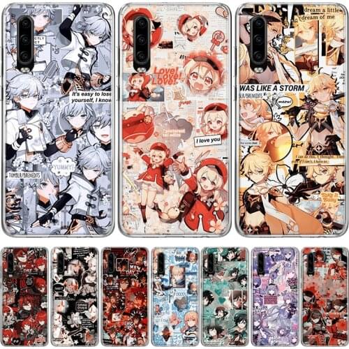 Genshin Impact Game Phone Case for Huawei P40 P30 P20 Mate 30 20 10 Pro P10 Lite P Smart Z + 2019 Gift Coque Cover Capa