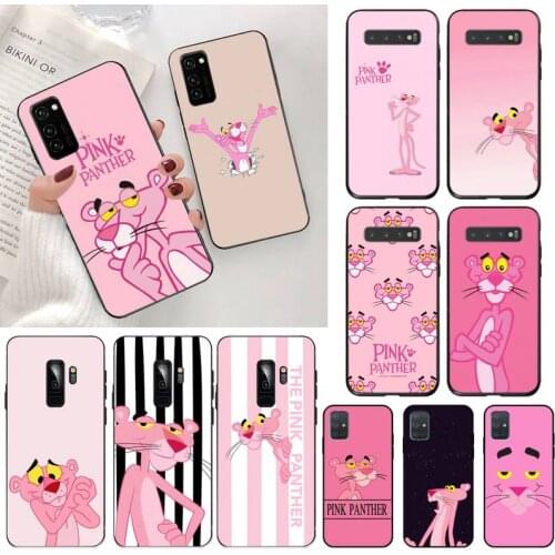 CUTEWANAN Pink Panther DIY phone Case cover Shell for Samsung S20 plus Ultra S6 S7 edge S8 S9 plus S10 5G lite 2020
