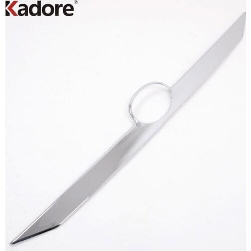 For Toyota Camry 2015 2016 Chrome Rear Trunk Lid Trims Decoration Rear Bumper Tail Box Trim Exterior Accessories