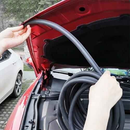 Car Door Seal Strip 4m B P Z D Shape Type EPDM Rubber Noise Insulation Weatherstrip Soundproof Car Seal Strong Adhensive Sticker