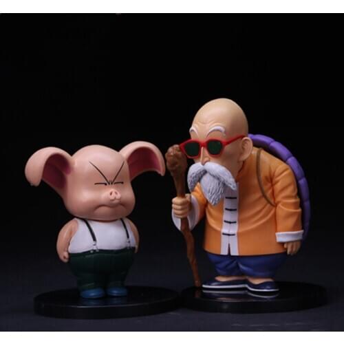 Dragon Ball Z Anime Figures Master Roshi Oolong Pig Action Toys Figurine Goku PVC Model Toys for Children Brinquedos Esferas Del