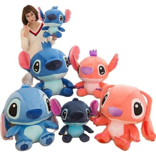 Hot sale! 20/30/40cm Kawaii Stitch Animal Stuffed Toys Disney Cute Soft Lilo and Stitch Plush Toy Gifts