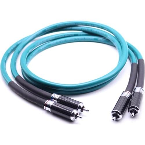 Hifi Carbon fiber RCA plug CARDAS Cross RCA Interconnect Audio Cable Amplifier CD DVD player Audio Interconnector RCA Cables