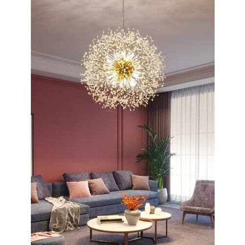 Crystal Modern Iron North Europe Chandeliers & Pendant Lights For Room Chandelier In Living Room Crystal Hanging Ceiling Lamp