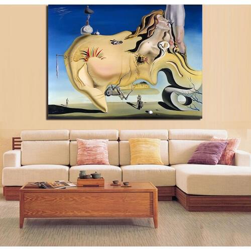 JQHYART Salvador Dali Canvas Painting For Living Room Home Decoration Oil Painting On Canvas Wall Painting No Frame