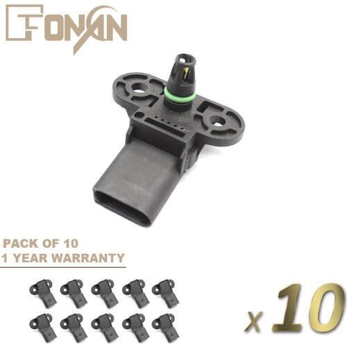 Intake Manifold Absolute Pressure Sensor Map For SEAT ALTEA AUDI A3 VW LUPO FSI Gol 1.0 Flex Golf Polo 2.0 06b906051 0261230031