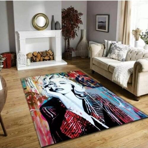 Marilyn Monroe 2 Patterned Carpet ,Non Slip Floor Carpet,Teens Carpet,Turkish Rug