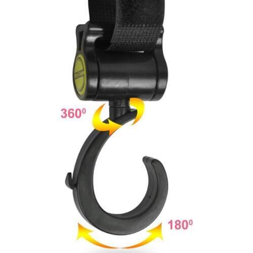 Baby Stroller Hook Multifunctional 360 Basket Strap Bag Hanger Grip Accessories H3CD