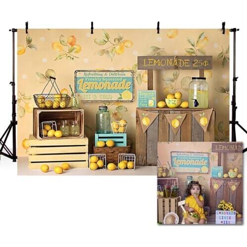 Mehofond Fruit Lemon Shop Photography Background Backdrop Newborn Birthday Party Children Photophone Photocall Photo Studio Prop