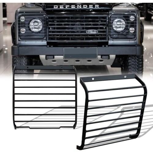 Metal Front Lampshade Light Lamp Cover for MN Land Rover Defender Car DIY Upgrade Parts