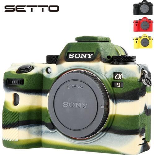 SETTO Soft Silicone Rubber Camera Protective Body Case Skin For Sony A9 ICLE-9 Camera Bag Protector Cover
