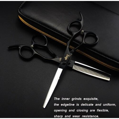 6 Professional Hair Salon Structure Scissors Set Cutting Barber Haircut Thinning Shear Scissors Hairdressing Hair Tools Scissors