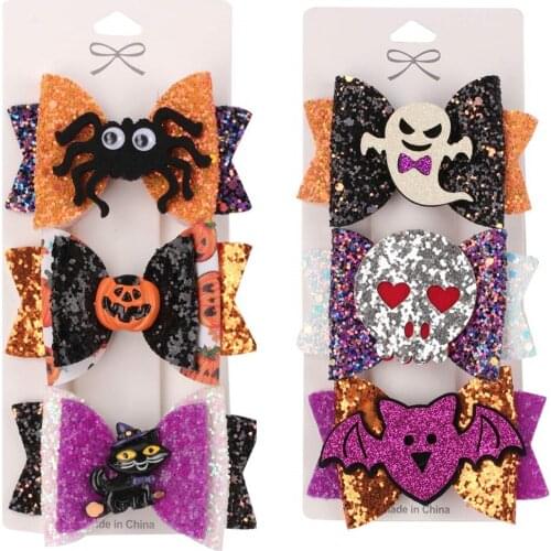 Ncmama 3Pcs/set Cool Devil Wings Bat Hair Clips Wings Bat Hairpins Dress-up Costume Halloween Cosplay Party Hair Accessories