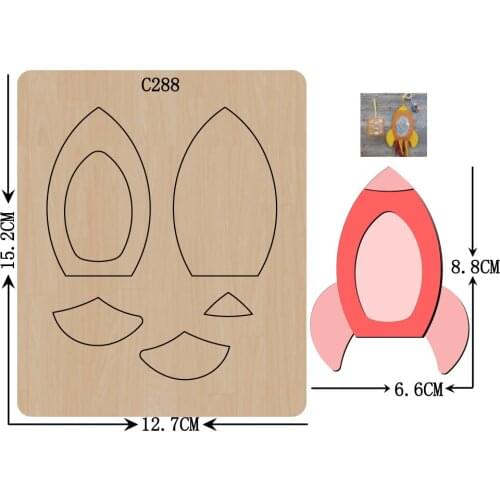 New Rocket, photo frame Wooden die Scrapbooking C-288 Cutting Dies Compatible with most die cutting machines