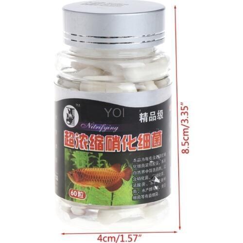 One Bottle 60Pcs Nitrifying Bacteria For Fresh Water And Marine Water Fish Tank