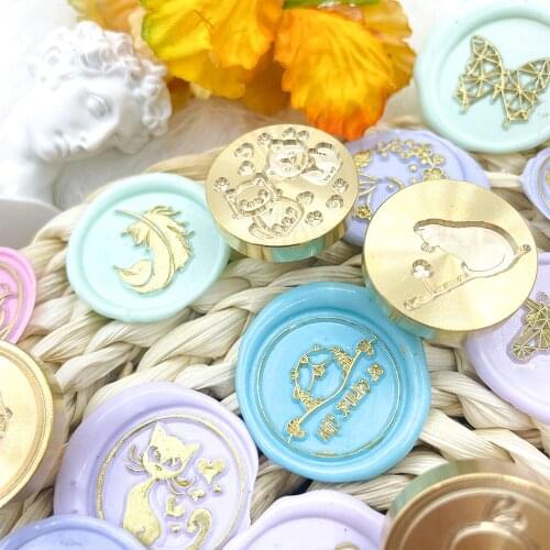 Cartoon Animals Wax Stamp Pattern Wax Seal Stamp For Wedding Invitation Gift Cards Scrapbooking Material